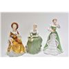 Image 1 : Three Royal Doulton figurines including Merry Christmas HN3096, Sandra HN2275 and Clarissa HN2345