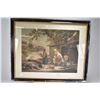 Image 1 : Antique coloured engraving "The Fisherman's Hut"