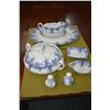 Image 1 : Royal Albert Dainty Blue china including 15" platter, lidded vegetable dish, gravy boat and tray, sa