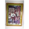Image 1 : Vintage framed print for the Elvis movie "Happy Girls" circa 1964 purportedly from guest rooms from 