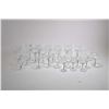 Image 1 : Twenty seven piece set of quality crystal stemware with black and colourless cased stems including w
