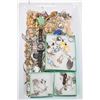 Image 1 : Tray lot of vintage and collectible jewellery including sterling silver ring, sterling bracelets, be