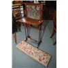 Image 1 : Interest Georgian mahogany draft screen with flip up wine tray and needlework adjustable panel plus 