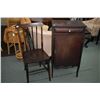 Image 1 : Antique music cabinet and a spindle back side chair