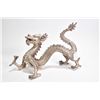 Image 1 : White metal Oriental dragon 9 1/2" in length