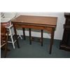 Image 1 : Mid 20th century pull out dining table with fold over top, note fold over top hinges missing and no 