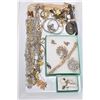 Image 1 : Tray lot of vintage and collectible jewellery including signed Sherman brooch and matching earrings,