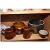 Image 2 : Shelf lot of stoneware including Denby, Medalta, Pearsons etc.