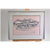 Image 1 : Four framed original artworks, various themes