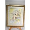 Image 4 : Four framed original artworks, various themes