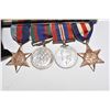 Image 2 : Four WWII medals including Canadian Volunteer Services medal, The France and Germany Star and the