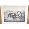 Image 2 : Two gilt framed black and white prints of Jean-Francois Millet paintings including The Gleaners and 