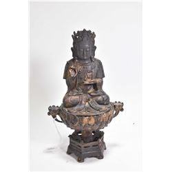 Bronze figure of Buddha purportedly 19th century