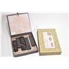 Image 1 : Gilt scripted jade stone book, purportedly early 20th century and a collection of Oriental smoked in
