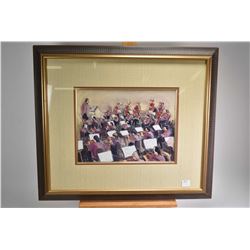 Two orchestra themed framed prints
