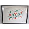 Image 1 : Two original coloured pen and pencil drawings including two stylized birds signed in syllabic ( Ikaj