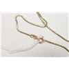 Image 2 : 14kt yellow gold 18" box chain and a 10kt yellow and white gold pendant set with diamond like stones