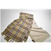 Image 1 : Gucci monogrammed wool and silk shawl plus two Louis Quartorze wool and cashmere scarves, note one m