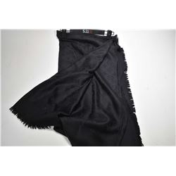 Louis Vuitton black monogrammed silk wool scarf, note missing original labelling