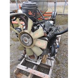 CUMMINGS 5.9 / FORD  DIESEL ENGINE W 5 SPEED TRANSMISSION /GOOD