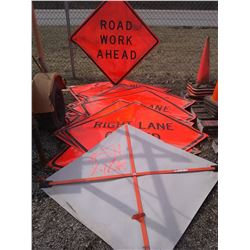 48"x 48" Portable Traffic Control Signs (Asst)