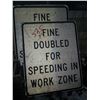 Image 1 : 60 x 48 Large White  Traffic Control  Signs X 4