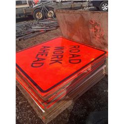 Large Asst of Traffic Control Signs X 30 pcs