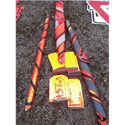 Alum Reflectors & Portable Signs Lot