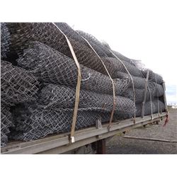 15 X ROLLS OF 6 FT x APPROX 50 FT USED CHAIN LINK FENCING / LOCATION #2