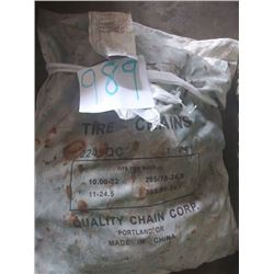 PAIR OF TIRE CHAINS, QUALITY CHAIN CORP. 2249QC