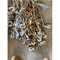 6 FT. LENGTH - 3/8 AND 5/16 IN. CHAIN W/ 3 HOOKS