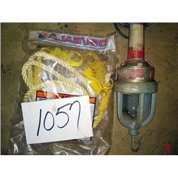 DBI SALA LANYARD, AND HANGING DROP WORK LIGHT