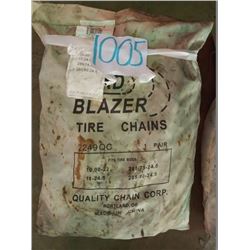PAIR OF TIRE CHAINS, BY QUALITY CHAIN CORP 2249QC