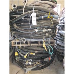 SKID OF INDUSTRIAL BLASTING HOSE w/ FITTINGS