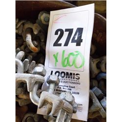 NEW , LIKE NEW ,USED ASST U BOLT CABLE CLAMPS
