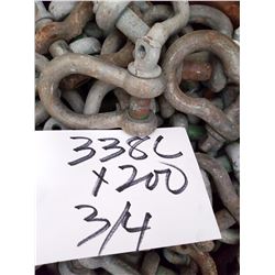 ASST NEW,LIKE NEW ANCHOR SHACKLES/ASST SIZE LRG LOT
