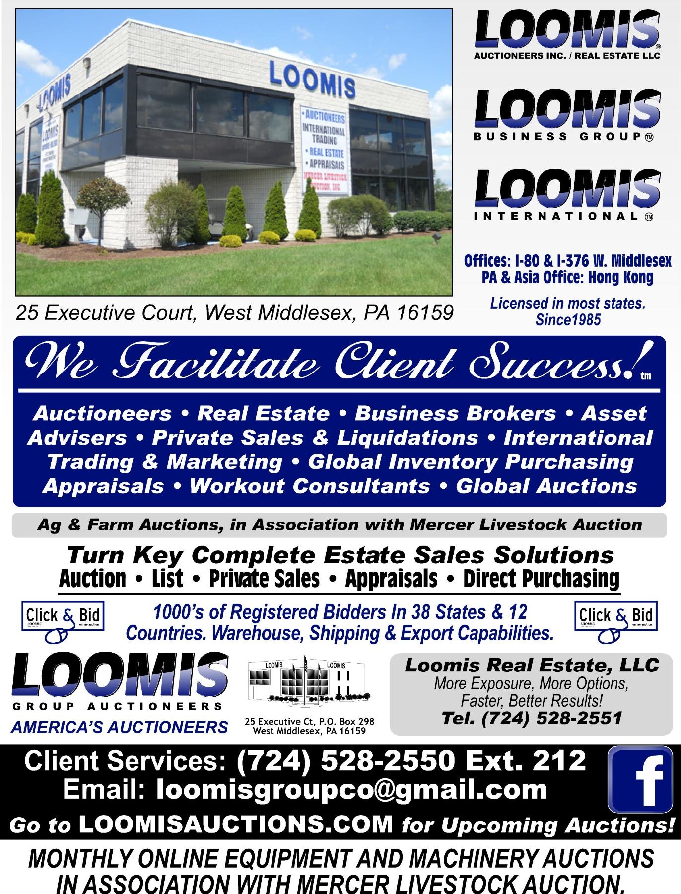 LOOMIS GROUP AUCTIONEERS, INC.
