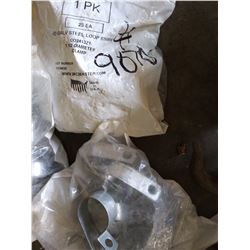 4 PKGS OF HD STEEL LOOP STRAPS / 1.5" DIA. CLAMPS