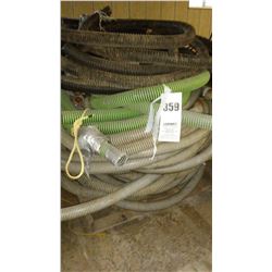 SKID OF INDUSTRIAL VAC HOSE w/ FITTINGS