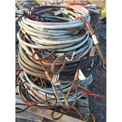 SKID OF 5/8” CHOKER CABLES APPROXIMATELY 3’ TO 6’