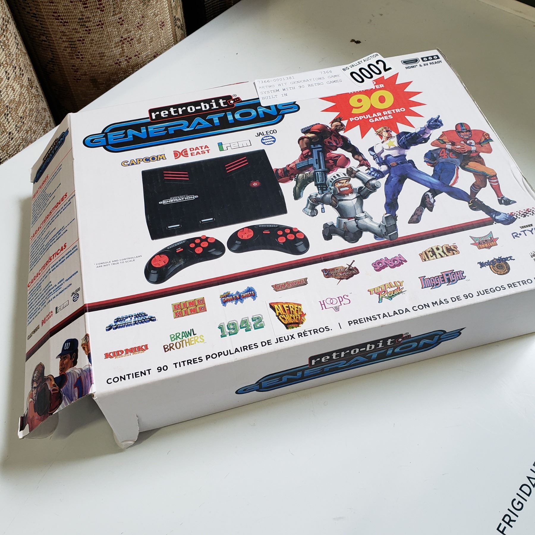 RETRO BIT GENERATIONS GAME SYSTEM WITH 90 RETRO GAMES BUILT IN