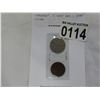Image 2 : 1929 "THE YEAR STOCK MARKET CRASHED" 5 CENT AND 1 CENT COINS