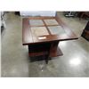Image 2 : UNIQUE STONE INSERT END TABLE - SOME CORNER DAMAGE