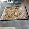 Image 2 : UNIQUE BLACK 5FT 2 INCH X 7 - 1/2 FOOT TURKISH AREA CARPET