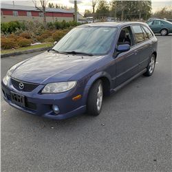 2002 MAZDA PROTEGE PR5, HB, 5SPD MANUAL, 245,851KMS CARFAX AND REGISTRATION, 1 KEY AND FOB