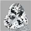 Image 1 : NATURAL DIAMOND WHITE AQUAMARINE HEART 3.70 CT