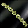 Image 2 : Natural Marquise Green Peridot 6x3 MM Bracelet