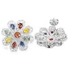 Image 3 : Natural Fancy Color Sapphire 41 Carats Earrings