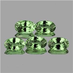 Natural Green Sapphire (5 Pcs) 5x3.5 MM - FL