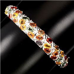 Natural  Top Fancy Color Sapphire 127.08 Ct Bangle